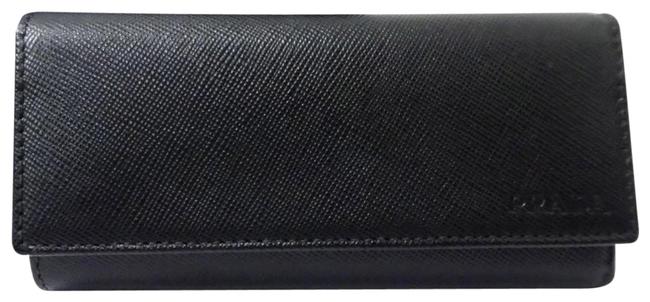 Prada Milano Wallet Brown Lambskin Leather Clutch