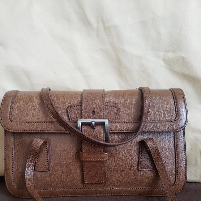 Prada Mini Bag Brown Calfskin Leather Clutch