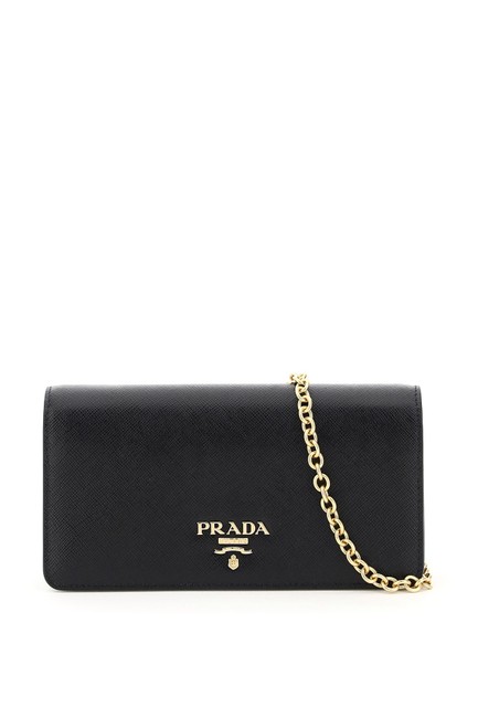 Prada Mini Bag Saffiano Black Clutch