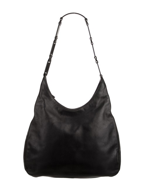 Prada Nappa Black Leather Hobo Bag