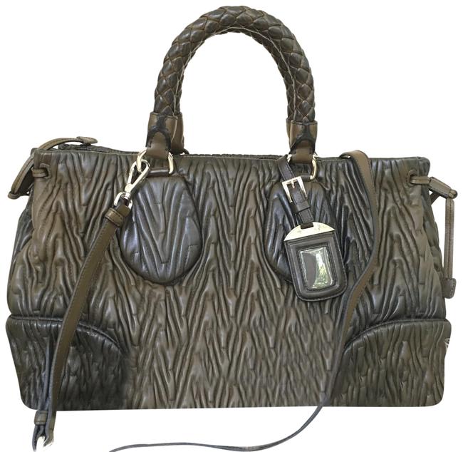 Prada Nappa Chevron Leather Satchel
