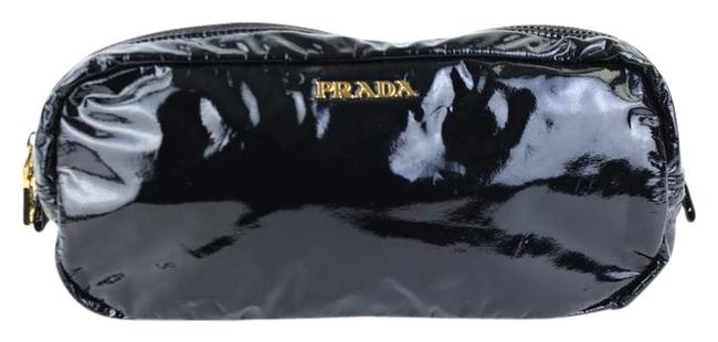 Prada Cosmetic Pouch Noir 2pj921 Black Nylon Clutch