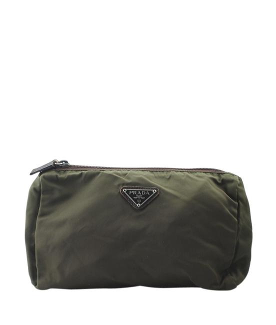 Prada Pochette 161951 Green Nylon Satchel