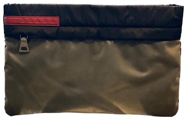 Prada Pouch Black Nylon Clutch