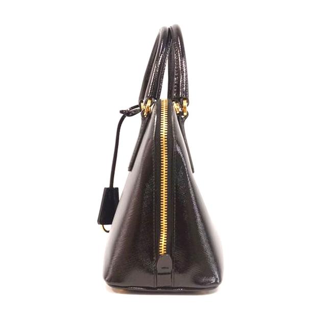 Prada Promenade Lux Black Leather Satchel