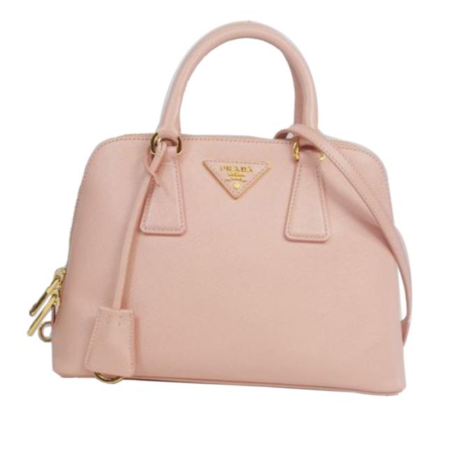 Prada Promenade Lux Pink Leather Satchel