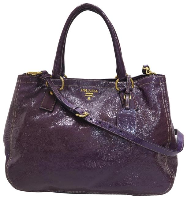Prada Purple Vernis Satchel