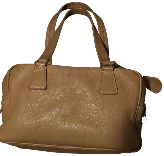 Prada Purse Tan Beige Lambskin Leather Hobo Bag