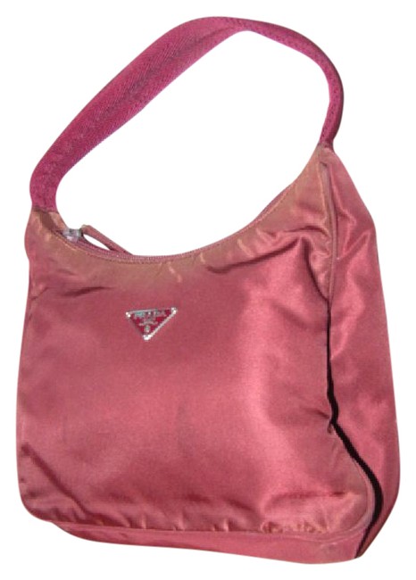 Prada PursesDesigner Purses Burgundy Nylon Hobo Bag
