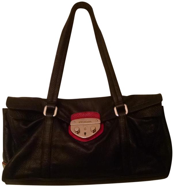 Prada Sacca Antic Easy Nero Leather Satchel