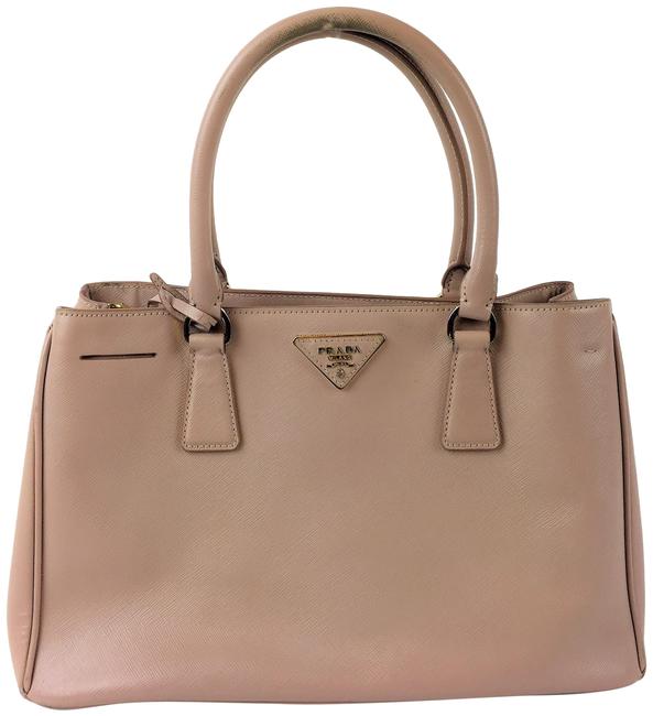 Prada Lux Saffiano Tote Pink Leather Satchel