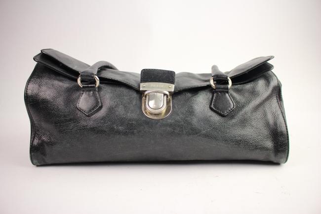 Prada Satchel 21pac914 Black Leather Hobo Bag