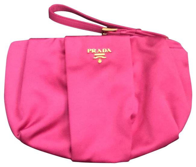 Prada Satin Wristlet Clutch