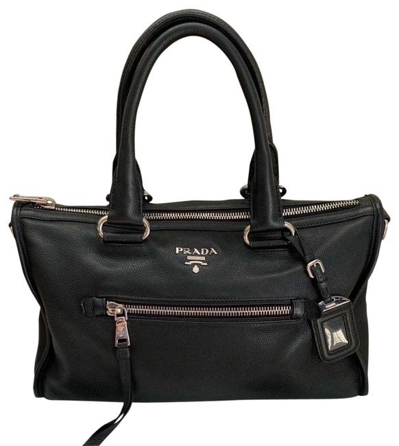 Prada Shoulder Bag Calfskin Vitello Satchel