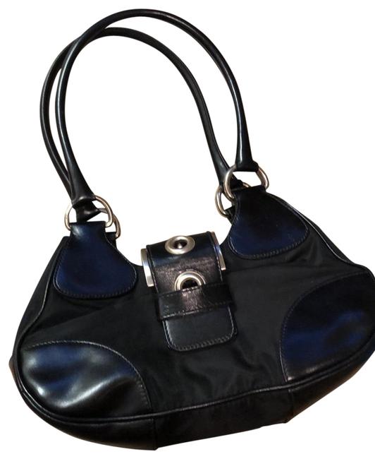 Prada Shoulder Small Black Nylon Hobo Bag