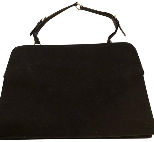 Prada Slender By Black Coated Canvas Satchel