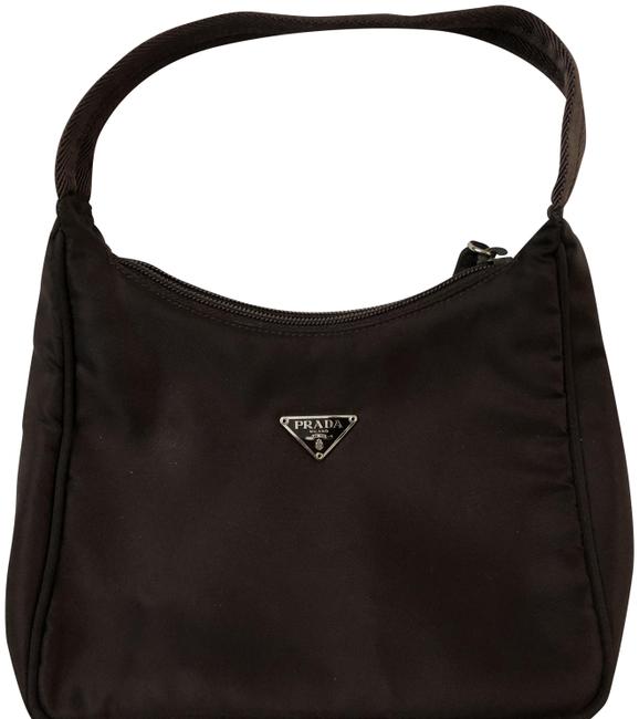 Prada Small Brown Canvas Satchel