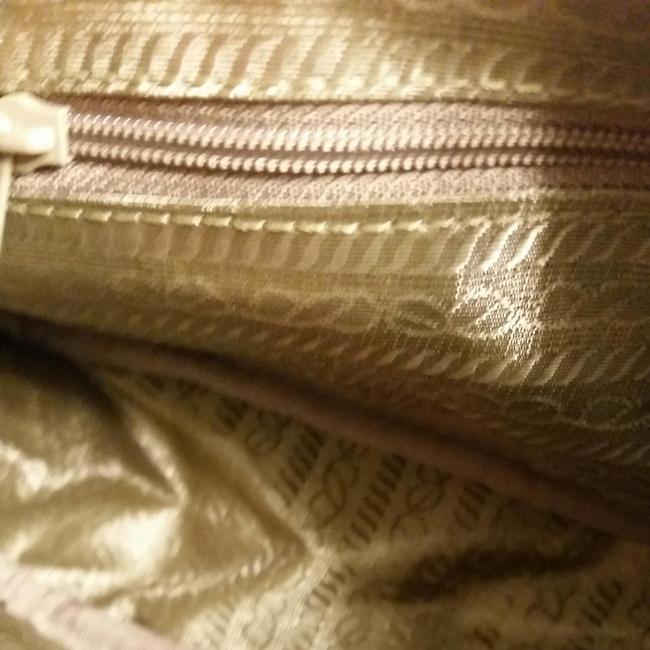 Prada Small Green Coated Canvas Clutch