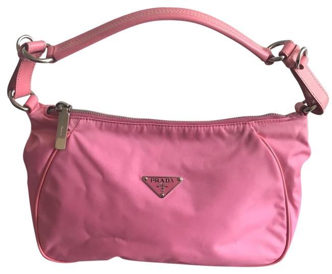 Prada Tassutto Pink Nylon Hobo Bag