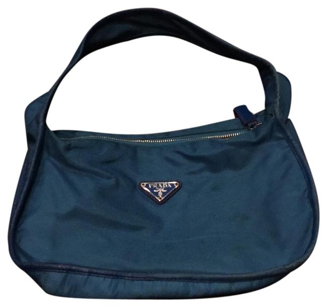 Prada Tessuto By Turquoise Nylon Hobo Bag