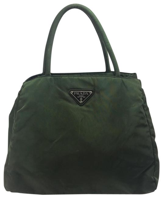 Prada Tessuto Handbag Olive ClothNylon Satchel
