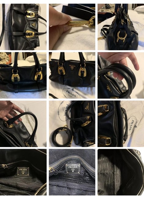 Prada Tessuto Lambskin Leather Satchel
