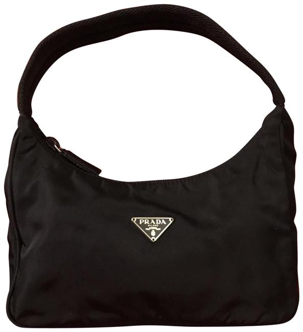 Prada Tessuto Sport Black Nylon Hobo Bag
