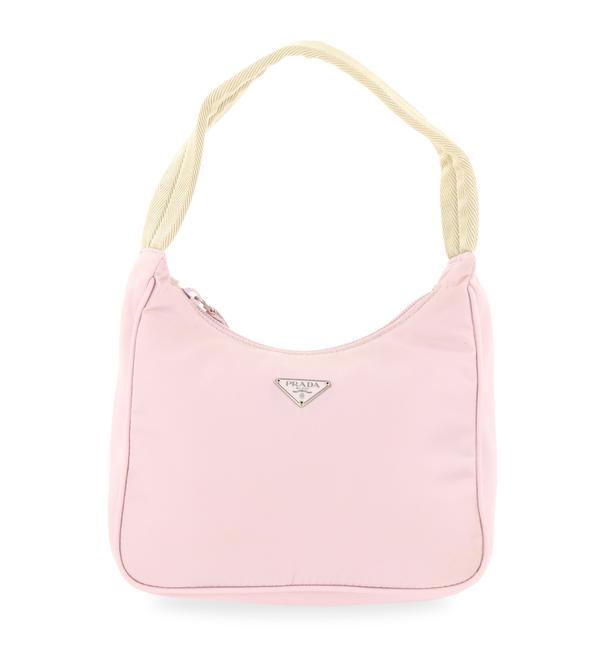 Prada Tessuto Sport Necessaire Rosa Pink Canvas Hobo Bag