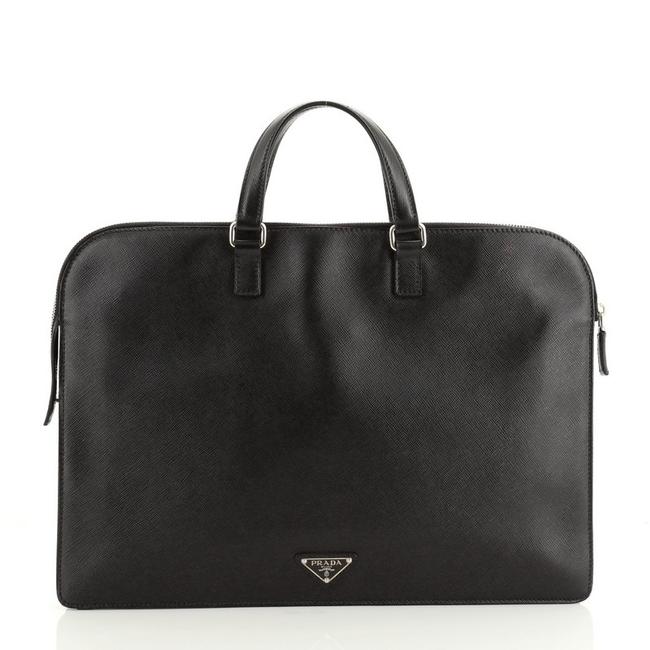 Prada Travel Briefcase Saffiano Leather Satchel