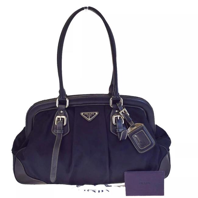 Prada Very Good Doctor Leather Black Nylon Satchel