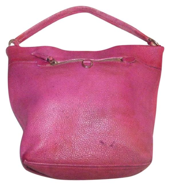 Prada Vintage PursesDesigner Purses Dark Pink Textured Leather Hobo Bag