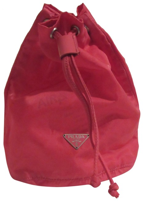 Prada Vintage PursesDesigner Purses Hot Pink NylonLeather NylonLeather Clutch