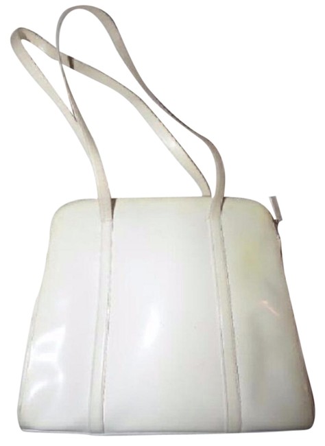 Prada Vintage PursesDesigner Purses Ivory Patent Leather Satchel