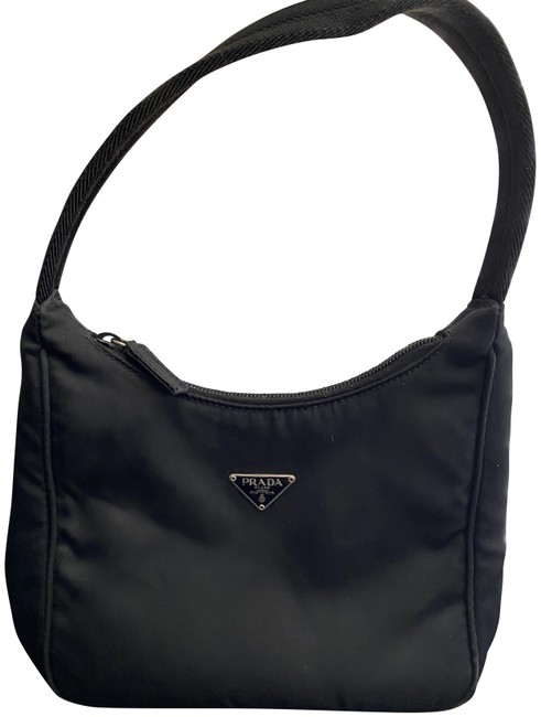 Prada Vintage Tessuto Sport Black Nylon Hobo Bag