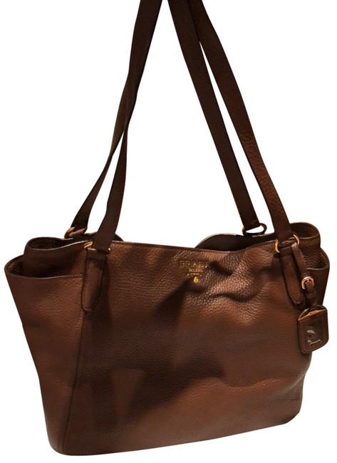 Prada Vit. Daino Palissandro Hobo Bag