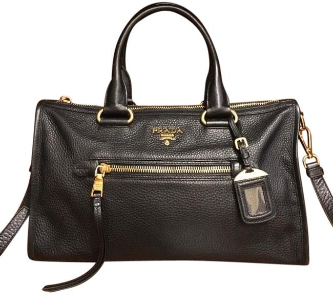 Prada Vitello Daino Tote Leather Satchel