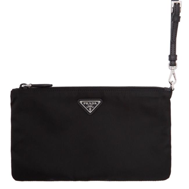 Prada Wristlet Pouch Nylon Clutch