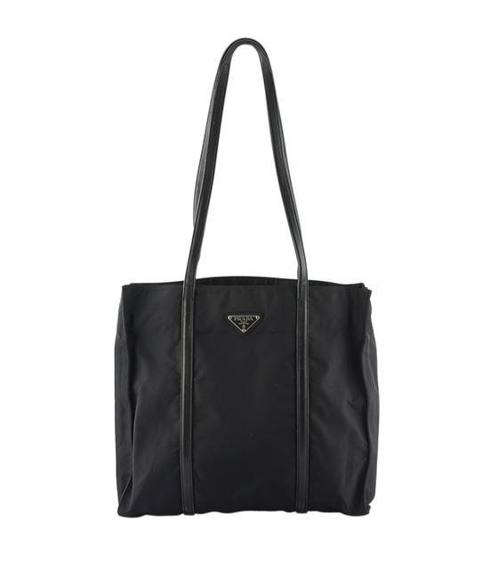 Prada 134879 Black Nylon Shoulder Bag
