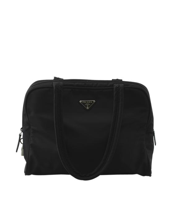 Prada 136749 Black Nylon Shoulder Bag