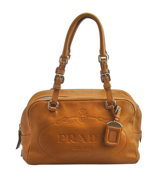 Prada 147407 Tan Xleather Shoulder Bag
