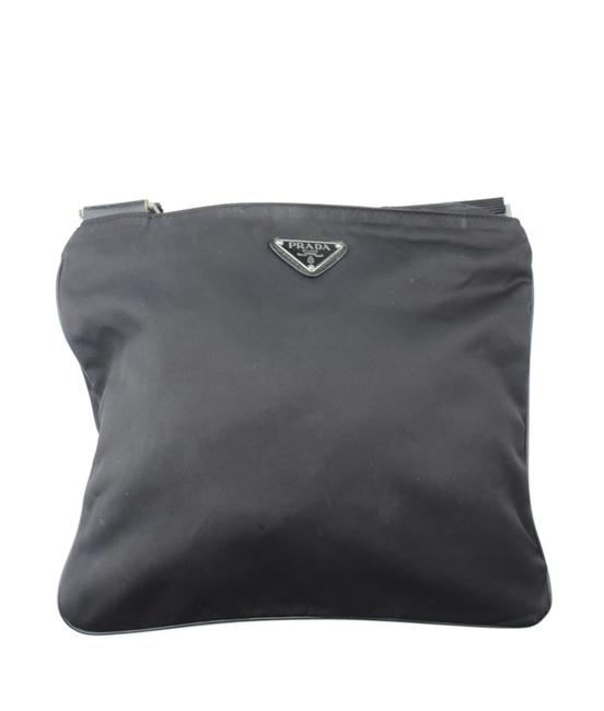 Prada 152574 Black Nylon Shoulder Bag