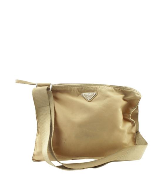 Prada 168896 Brown Nylon Shoulder Bag