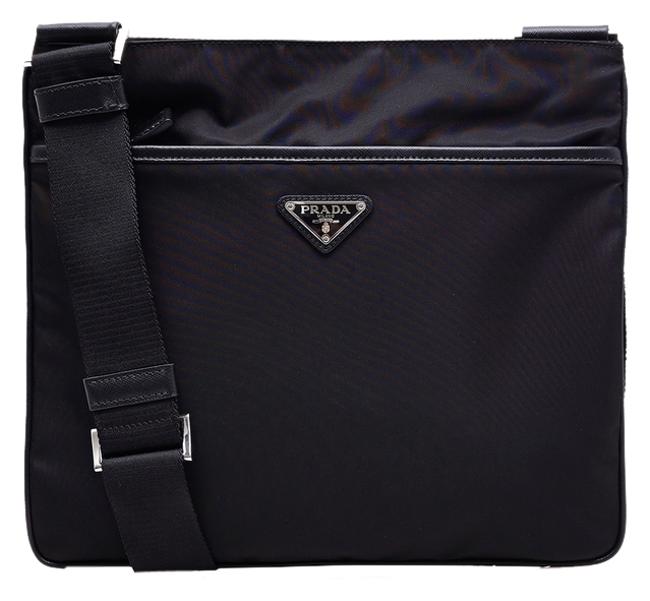 Prada #33224 Black Nylon Shoulder Bag