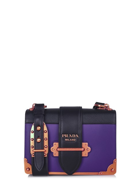 Prada # 53326 Purple Leather Shoulder Bag