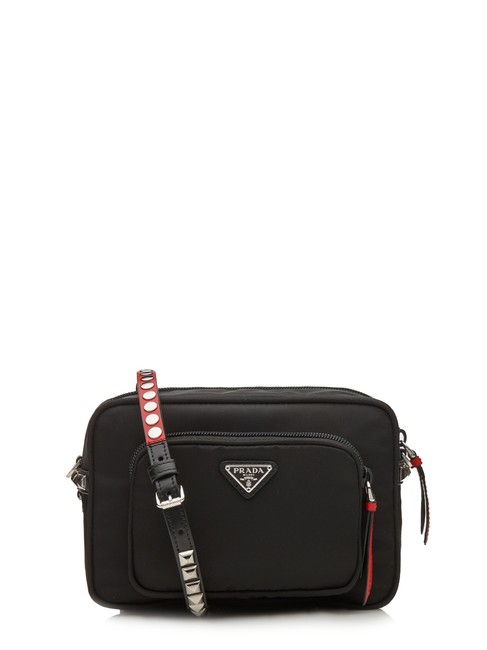 Prada # 57881 Bandoliera Black Nylon Shoulder Bag