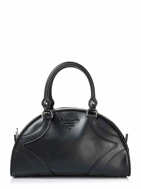 Prada #63772 Black Leather Shoulder Bag