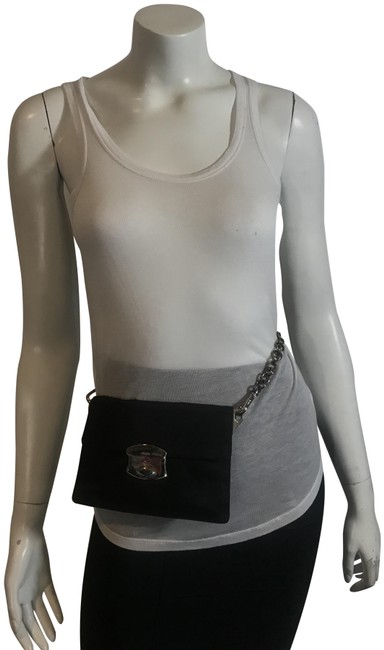 Prada Belt 791118 Small Waist Bag Black Nylon Shoulder Bag