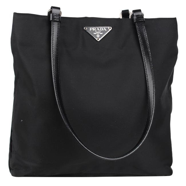 Prada 8155 Black Nylon Shoulder Bag