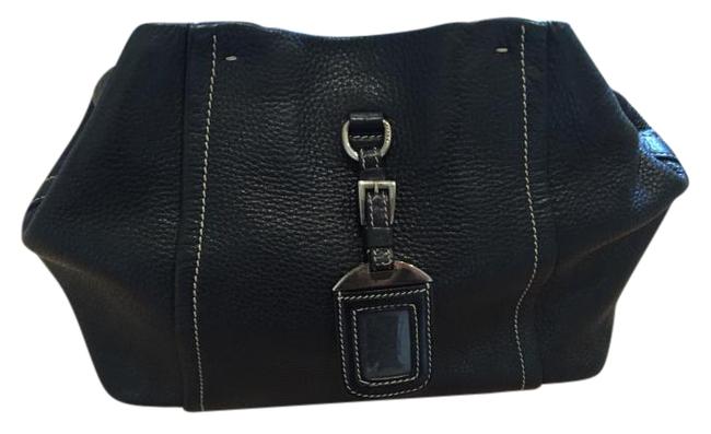 Prada All Black Leather Shoulder Bag
