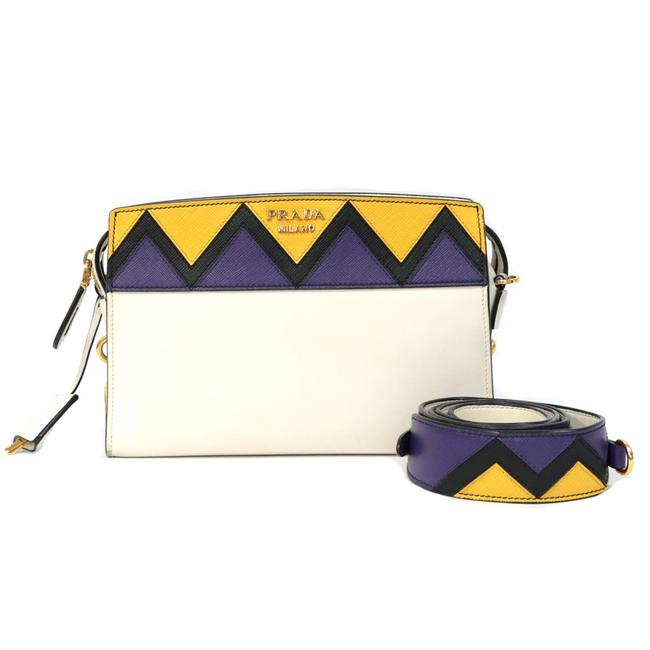 Prada Aurora Pink  White Shoulder Bag